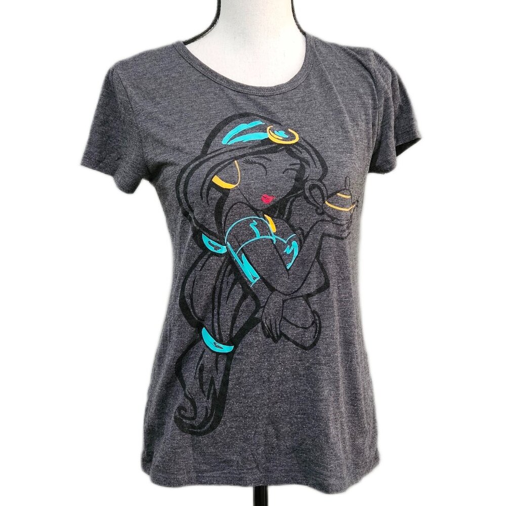 Disney Princess Women's Small‎ Grey Princess Jasmine Tee